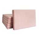 Ver imagem 4 de Cabeceira Painel para Cama Box Casal Queen Tecido Veludo - Rosa