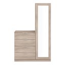 Ver imagem 1 de Cômoda Sapateira Versatti com 4 Gavetas 1 Porta e Espelho Bartira