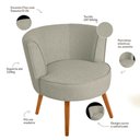 Ver imagem 4 de Kit 2 Poltronas Luna em Madeira de Eucalipto Movellu Home