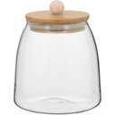 Ver imagem 1 de Table Pote 13x11x11cm 650ml Borosilicato Transp Tampa Bambu
