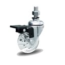 Ver imagem 3 de 4 Rodizio Gel Cristal 50mm X 3/4 com Espiga com Freio