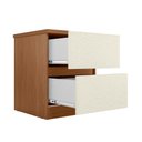 Ver imagem 3 de Mesa de Cabeceira Bari 02 Gavetas Jatoba Areia Santos Andirá