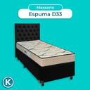 Ver imagem 4 de Kit Cabeceira + Cama Box + Colchão Solteiro D33 Maxsono Paropas