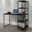 Ver imagem 1 de Mesa Industrial para Escritório com Prateleira Frist Preto