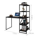 Ver imagem 2 de Mesa Industrial para Escritório com Prateleira Frist Preto