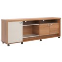 Ver imagem 3 de Rack Bancada com Painel para TV de até 70 em 100% MDF Lena Jequitiba-Off White
