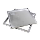 Ver imagem 5 de Tampa Tampão Chão Alumínio Fundido Simples Rebaixado 60x60cm