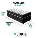 Ver imagem 3 de Cama Conjugada Solteiro Benfica D33 V-store 88x188x50