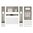 Ver imagem 2 de Guarda Roupa Canto Casal Legno Crema com Branco Mat Prime Luciane Móveis