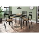 Ver imagem 1 de Conjunto de Mesa Malva 107cm 4 Cadeiras 118 Tampo em Vidro