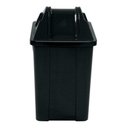 Ver imagem 7 de Cesto Quadrado Com Tampa Vai E Vem 60 Litros:Vermelho