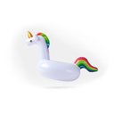 Ver imagem 2 de Boia Unicórnio Branco Transparente 90cm Inflável Grande Pop