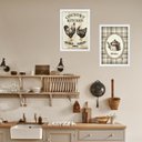 Ver imagem 2 de Kit 2 Quadros Cozinha Country Kitchen 45x34cm - com Vidro:madeira Preta