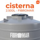 Ver imagem 2 de Cisterna 2.500 Litros Cinza Polietileno Fibromar