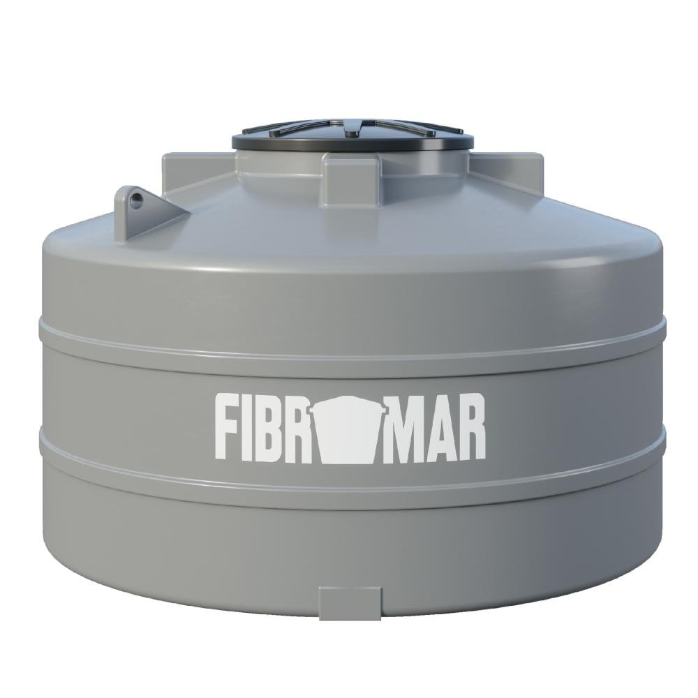 Cisterna 2.500 litros Cinza Polietileno Fibromar - 1