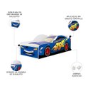 Ver imagem 3 de Cama Solteiro Infantil 188x88cm Personagens Carro Azul Z53 - Mpozenato
