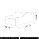 Ver imagem 4 de Cama Solteiro Infantil 188x88cm Personagens Carro Azul Z53 - Mpozenato
