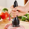 Amaciador Batedor De Carne Com Furador Manual para Bife em Aço Inox com Cabo Resistente de Polietile - 5