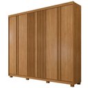 Ver imagem 1 de Guarda Roupa San Remo 6 Portas 6 Gavetas 9 Prateleiras Cinamomo