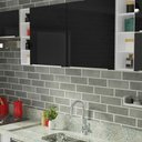 Ver imagem 7 de Armário de Cozinha Completa 300cm Branco/Preto Lux da Sabrina Madesa