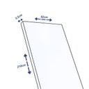 Ver imagem 3 de Folha de Porta de Madeira 210x82cm Lisa Primer Uniportas Branco