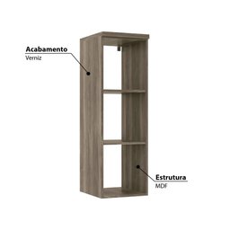 Nicho Aéreo Modulado Doce Vida - Castanho - 2