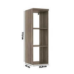 Nicho Aéreo Modulado Doce Vida - Castanho - 4