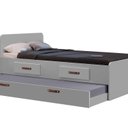 Ver imagem 2 de Cama Solteiro com Cama Auxilia e Gavetas Cindy