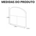Ver imagem 6 de Cabeceira de Cama Box Estofada 120 Cm Viúva Decoração Serena Organico Curva Boucle