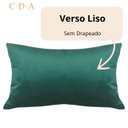Ver imagem 4 de Capa Almofada Retangular Baguete Grande Veludo 30x65 - Verde