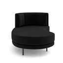 Ver mais imagens de Sofá Chaise Lado Esquerdo Downey Sala de Estar Veludo Preto G15 - Gran Belo