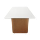 Ver imagem 4 de Mesa de Jantar Toscana 250x108cm Retangular - Amêndoa - Tampo 250x108cm Branco/vidro Off-white
