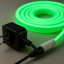 Ver imagem 2 de Kit Fita Neon 12v Flexível Silicone Ip65 5 Metros + Fonte 5a Cores:verde