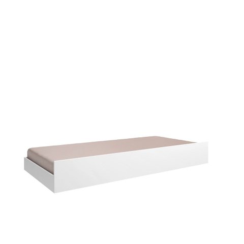 Cama Auxiliar Solteiro Infantil Linha Chiara Branco - Phoenix Baby