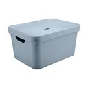 Ver imagem 1 de Caixa Organizadora ou 32L com Tampa Linha Cube - Azul Glacial