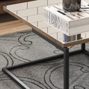 Ver imagem 5 de Mesa De Centro Estilo Industrial Aurum Demoliçao Preto DHom