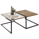 Ver imagem 1 de Mesa De Centro Estilo Industrial Aurum Demoliçao Preto DHom