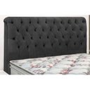 Ver imagem 4 de Cabeceira Cama Box Estofada Queen Queen Imperatriz Suede Bege - Simbal