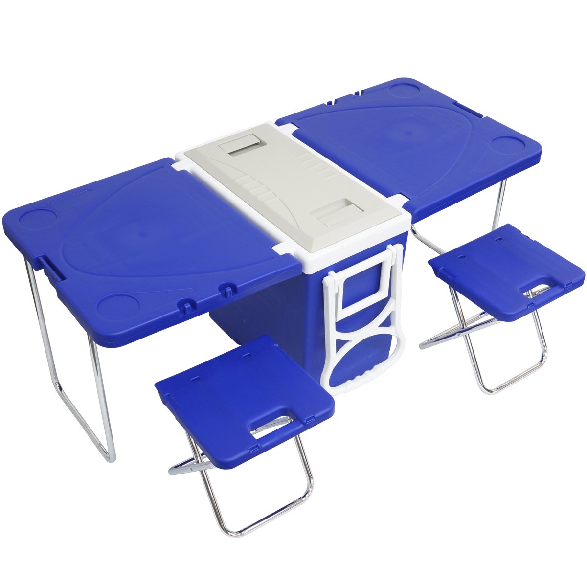 Caixa Térmica 3 Em 1 Mesa e Cadeira Cooler com Rodinhas Puxador 28 Litros Importway Iwct-3X1 - 2