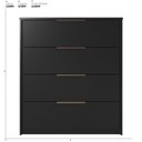 Ver imagem 3 de Cômoda para Quarto com 4 Gavetas Alia