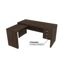 Ver imagem 3 de Mesa de Escritório em L 3 Gavetas ME4106 Tecno Mobili - Rústico