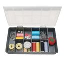 Ver imagem 3 de Caixa Box Organizador 10 Divisorias Multiuso Estojo Maleta Pesca Costura Prego Bijuteria Medicamento