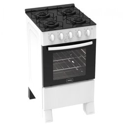 Fogão À Gás Ares Glass Realce 4 Bocas Mesa de Vidro Branco - 2