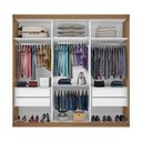 Ver imagem 5 de Guarda Roupa Casal 3 Portas de Correr 4 Gavetas Cronos -Mt- Rei de Casa Freijó