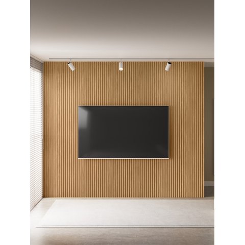 Painel Ripado Modular Adaptável 3.0 Nature Fosco - Linea