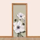 Ver imagem 2 de Adesivo de Porta - Flores 3D 3 Dekalque 103x213