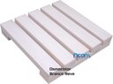 Ver imagem 1 de Deck de Madeira Modular 25x25 Cm Réguas 4 Cm com Pintura Neonx:osmocolor Branco Neve