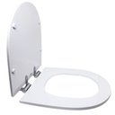 Ver imagem 2 de Assento Sanitário Poliéster para Louça Liss (docol) Slow Close Cromado (reb. Oculto) Branco
