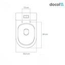 Ver imagem 5 de Assento Sanitário Poliéster para Louça Liss (docol) Slow Close Cromado (reb. Oculto) Branco