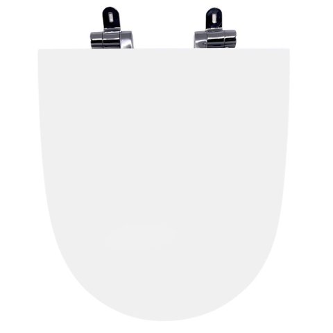 Assento Sanitário Poliéster para Louça Liss (docol) Slow Close Cromado (reb. Oculto) Branco